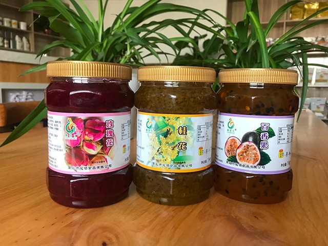 玫瑰花花茶、桂花花茶、百香果花茶