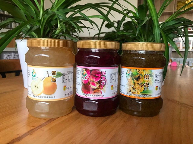 雪梨花茶、玫瑰花花茶、桂花花茶